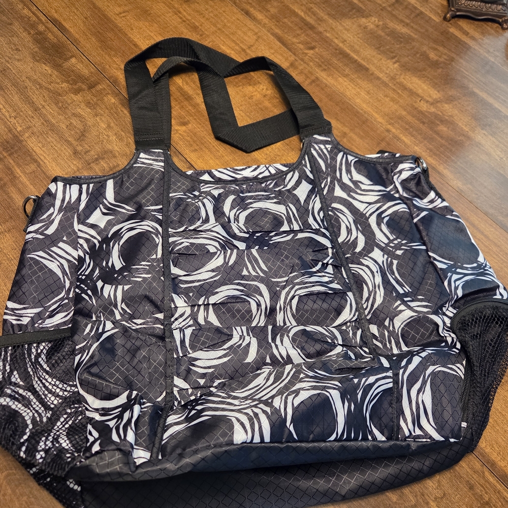 Thirty-One Black and White Tote Bag